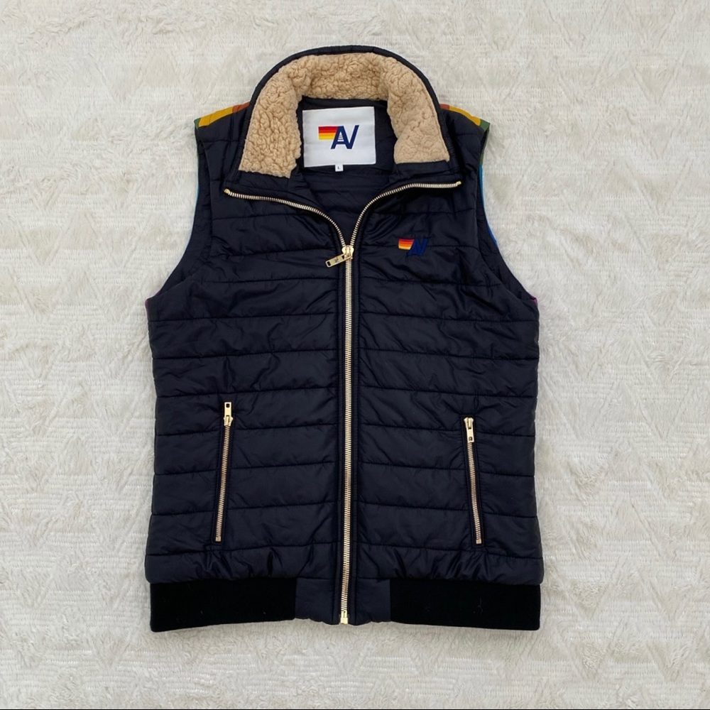Worn once Aviator Nation black Sunburst vest